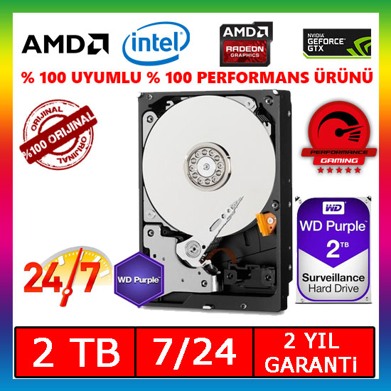 WD Purple WD20PURX 3.5" 2 TB SATA 3 HDD WD Purple WD20PURX 3.5" 2 TB SATA 3 HDD